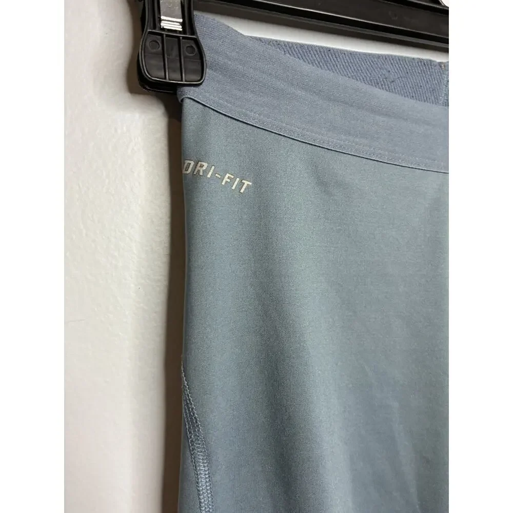 Nike Pro Women's Small Dry Fit Gray, Orange Cropped Leggings